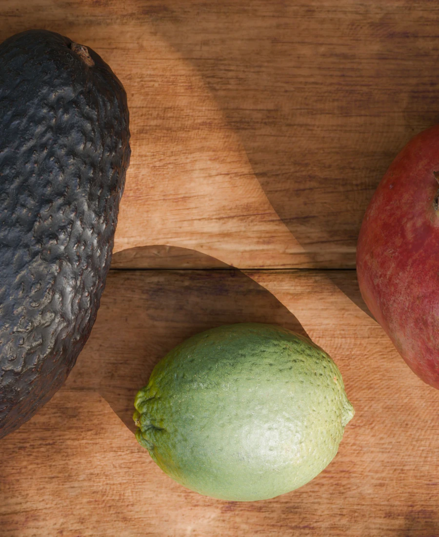 Avocado, lime and mango