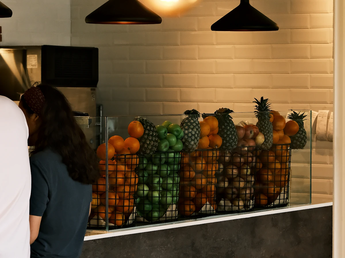 Fresh fruit on the counter